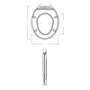 Plieger Start closetzitting softclose thermoplast met kunststof bevestigingsset wit 4345124