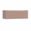 H&R Badmeubelen Juice Wastafelonderkast - 120x45x40cm - rechterhoek afgerond - 3D-front - 1 lade - geïntegreerde greep - strawberry SW1259877