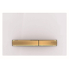 Geberit Sigma 50 bedieningplaat met dualflush frontbediening voor toilet 24.6x16.4cm messing / wit SW420838 Geberit Sigma 50 bedieningplaat met dualflush frontbediening voor toilet 24.6x16.4cm messing / wit SW420838