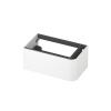 INK Concept R Wastafelonderkast - 80x45x35cm - 1 lade - opliggende grepen - afgeronde hoek rechts - MDF lak - mat wit SW1405854
