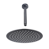 Fortifura Calvi Hoofddouche - 30cm - rond - plafondarm - 20cm - PVD - geborsteld gunmetal (antraciet) SW1212685