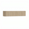 H&R Badmeubelen Juice Wastafelonderkast - 180x45x40cm - afgeronde hoeken - 3D-front - 2 lades - geïntegreerde greep - french oak SW1259506
