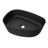 Arcqua Rocker Waskom - opbouw - organisch - links - 50x37cm - mat zwart SW976318