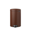 Brabantia NewIcon Poubelle à pédale - 20 litres - seau intérieur en plastique - mineral cosy brown SW1117475