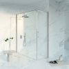 Fortifura Galeria Douchecabine - 60x180x200 - Profiel veiligheidsglas - antikalk - PVD - geborsteld RVS SW1444120