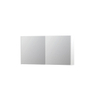 INK SPK1 spiegelkast – 120x60x14 cm – 2 deuren, dubbelzijdige spiegeldeuren – Wit mat SW493779