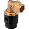 Geberit Pushfit Overgangsbocht buitendraad brons 25x3/4 - 90 graden 7950164