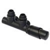 Plieger Como design onderblok set haaks incl. koppeling 15 en 16mm mat zwart SW536548 Plieger Como design onderblok set haaks incl. koppeling 15 en 16mm mat zwart SW536548