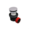 MONDIAZ Ruimte besparende click sifon 6.7cm hoog Solid surface rond Cale SW476747 MONDIAZ Ruimte besparende click sifon 6.7cm hoog Solid surface rond Cale SW476747