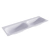 Mondiaz BIG small Cale solid surface inbouw wastafel 140cm dubbel SW432016 Mondiaz BIG small Cale solid surface inbouw wastafel 140cm dubbel SW432016