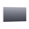 BRAUER Impress Deluxe spiegelkast – 119x70x15 cm – indirecte LED – Wit hoogglans SW242135