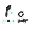 Grohe Precision Start Badset - thermostatische badkraan - houder - handdouche - matte black (mat zwart) SW968345