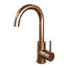 Brauer Copper Edition Wastafelmengkraan hoog model ronde uitloop type R3 ColdStart geborsteld koper PVD SW374449 Brauer Copper Edition Wastafelmengkraan hoog model ronde uitloop type R3 ColdStart geborsteld koper PVD SW374449