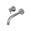 BRAUER Chrome Edition Wastafelmengkraan inbouw - gebogen uitloop rechts - hendel kort smal - inclusief inbouwdeel - model B2 chroom SW715552