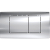 Geberit Twinline bedieningplaat 2-toets spoeling frontbediening - voor toilet - 34x18.5cm - dualflush - chroom glans SW242688
