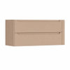 H&R Badmeubelen Juice Wastafelonderkast - 120x45x50cm - rechterhoek afgerond - 2 lades - geïntegreerde greep - Peach SW1489635