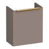BRAUER Elevate meuble sous-lavabo pour lave-mains - 40x45x22cm - porte ouvrant à gauche - sans poignée posée - moka mat SW1199976