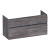 BRAUER Delight wastafelonderkast - 120x46x60cm - 4 softclose lades - greeploos - 2 sifon uitsparingen - Driftwood SW1199304