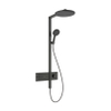 Hansgrohe Raindance alive S - showerpipe - 300 - 1jet - ecosmart - thermostaat - geborsteld zwart chroom (antraciet) SW1387879