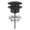 Grohe Waste Set - diameter 63mm - push open - matte black (mat zwart) SW1077334