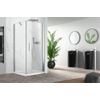 Nemo Pina zijwand - 100x200cm - 6mm helder - veiligheidsglas - Fix - vaste wand - profielen: alu gepolierd - chroom gepolijst SW636681