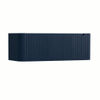 H&R Badmeubelen Juice Wastafelonderkast - 120x45x40cm - afgeronde hoeken - 3D-front - 1 lade - geïntegreerde greep - blue oak SW1259255