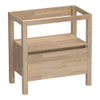 Saniclass Natural Wood onderkast 80.2x45.5x81cm 1 lade staand met 1 sifonuitsparing massief eiken grey oak SW3034 Saniclass Natural Wood onderkast 80.2x45.5x81cm 1 lade staand met 1 sifonuitsparing massief eiken grey oak SW3034