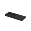INK Pitch wastafel - 120x45x9cm - 1 wasbak links - 0 kraangaten - drain keramiek Lauren black mat SW693416