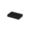 INK United wastafel - 70x45x11cm - 1 wasbak - 1 kraangat - porselein Mat zwart SW207325