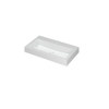 Ink Momento lavabo - 80x45x9cm - simple vasque - 1 trou de robinet - polystone - blanc brillant SW157896