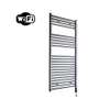 Sanicare HVW Elektrische Radiator - 111.8x60cm - 730W - wifi - thermostaat - zwart - rechtsonder - gunmetal (antraciet) SW1185603