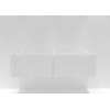 H&R badmeubelen Juice Meuble sous vasque - 160x45x40cm - coins arrondis - façade 3D - 2 tiroirs - poignée intégrée - blanc mat SW862825