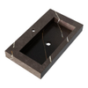 BRAUER Coral lavabo - 80x46x10cm - 1 bassin - 1 trou de robinet - composite - aspect marbre - Copper Brown SW957312