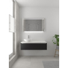 Bruynzeel Giro badmeubelset 49x120x46cm 1 wasbak 1 lade met spiegel met softclose composite zijde zwart SW384276 Bruynzeel Giro badmeubelset 49x120x46cm 1 wasbak 1 lade met spiegel met softclose composite zijde zwart SW384276