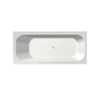 Xenz Aruba Baignoire - 170x75x48 - bonde Centrale - sans trop-plein - acrylique - blanc SW378291
