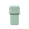 Brabantia Sort & Go Afvalemmer - 12 liter - hengsel - met beugel - jade green SW1117365