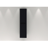 H&R badmeubelen Juice Hoge Kast - 40x35x170cm - met ronde hoeken - 3D-front - 2 deuren - linksdraaiend - antraciet mat SW875820