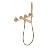 Hansgrohe Axor Citterio C afbouwdeel v. 4-gats inbouw badkraan wandmontage m. handdouchevoorsprong 22.2cm - brushed bronze SW1152187