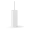 Zack Carvo Toiletborstelhouder - gesloten - staand - wit SW728280