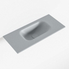 Mondiaz EDEN Fontaine - 50x23x0.9cm - lavabo Droit - sans trous de robinetterie - pour meuble de toilette - Solid surface - Plata SW1025739