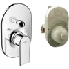 Hansgrohe Vernis Shape élément de finition pour robinet de baignoire encastré avec inverseur incl. élément encastré chrome SW793716