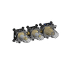 Hotbath Inbouwdeel douche thermostaat - met 2 stopkranen horizontale/verticale plaatsing - zwart SW229893