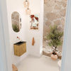 Mondiaz JOYA 40cm toiletmeubel - kleur Oak - Wastafel FAYE positie Midden Zonder kraangat kleur Urban. SW1421156