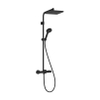 Hansgrohe Activera Q colonne de douche - 29x18cm - thermostatique - ecosmart - noir mat SW1566635