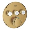 Grohe Grohtherm Smartcontrol Thermostatique pour installation encastrée 3 sorties Brushed Cool Sunrise SW354631 Grohe Grohtherm Smartcontrol Thermostatique pour installation encastrée 3 sorties Brushed Cool Sunrise SW354631