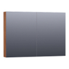 Saniclass Plain Spiegelkast 99x70x15cm Natural Walnut SW393053 Saniclass Plain Spiegelkast 99x70x15cm Natural Walnut SW393053
