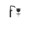 GROHE Eurosmart Mitigeur de lavabo - taille XL - bonde push-open - noir mat SW1204278