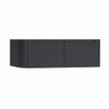 H&R Badmeubelen Juice Meuble sous vasque - 140x45x40cm - angle gauche arrondi - 2 tiroirs - poignée intégrée - Dark blue SW1110290