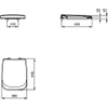 Ideal Standard Ventuno closetzitting met softclose deksel wit 0466311