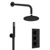 Crosswater MPRO inbouw doucheset inclusief 20cm hoofddouche en handdoucheset zwart mat SW487245 Crosswater MPRO inbouw doucheset inclusief 20cm hoofddouche en handdoucheset zwart mat SW487245